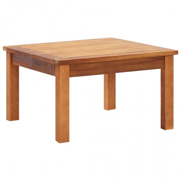Mesa de centro de jardín madera maciza de acacia 60x60x36 cm D