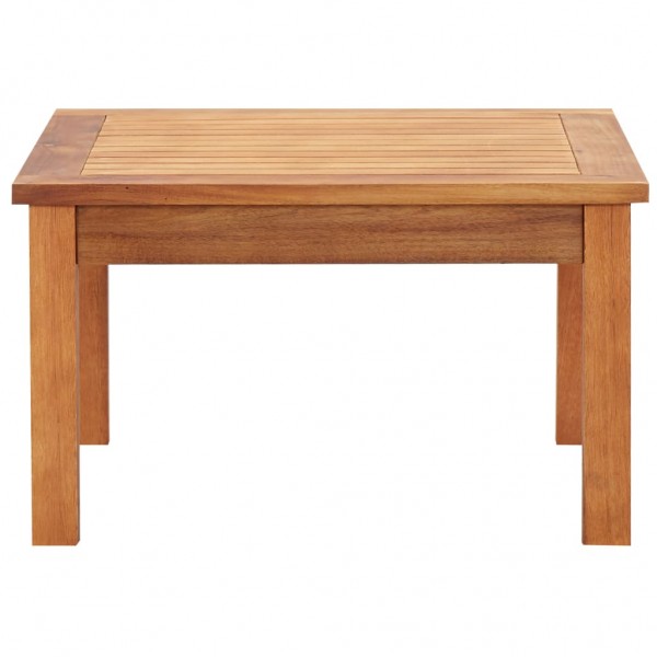 Mesa de centro de jardín madera maciza de acacia 60x60x36 cm M 2
