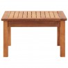 Mesa de centro de jardín madera maciza de acacia 60x60x36 cm 3