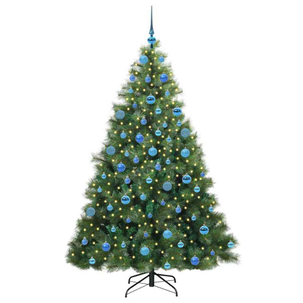 Árbol de Navidad artificial con 300 LED Verde 180 cm PE y PVC M 3