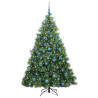 Árbol de Navidad artificial con 300 LED Verde 180 cm PE y PVC 3