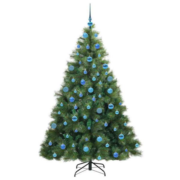 Árbol de Navidad artificial con 300 LED Verde 180 cm PE y PVC M 4
