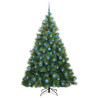 Árbol de Navidad artificial con 300 LED Verde 180 cm PE y PVC 4