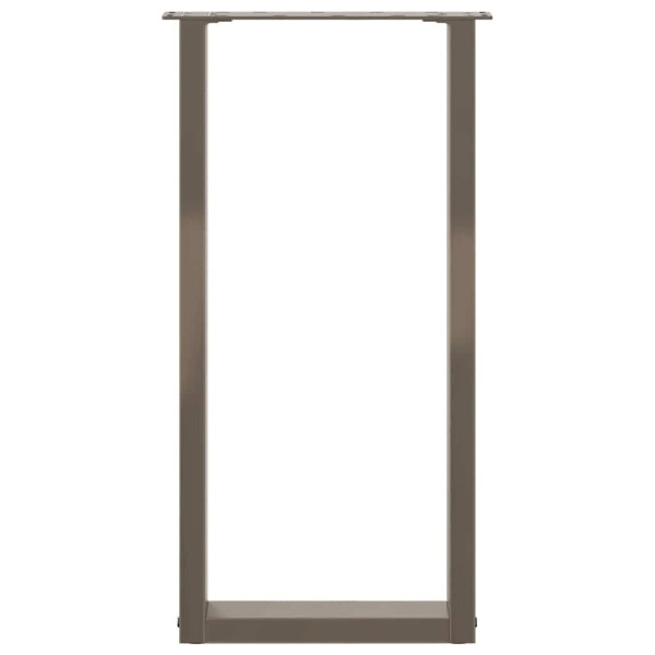 Patas para consola en forma de U (2 unidades. acero natural. 38 x 72-73 cm) M 5