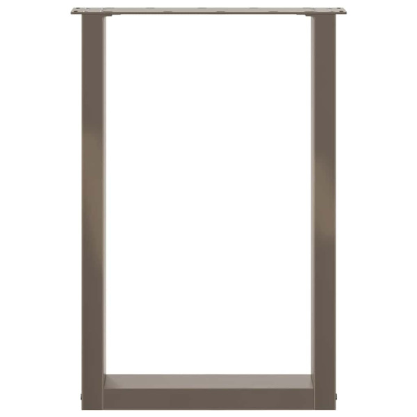 Patas para mesa de comedor en forma de U (2 unidades. acero natural. 50 x 72-73 cm) M 5