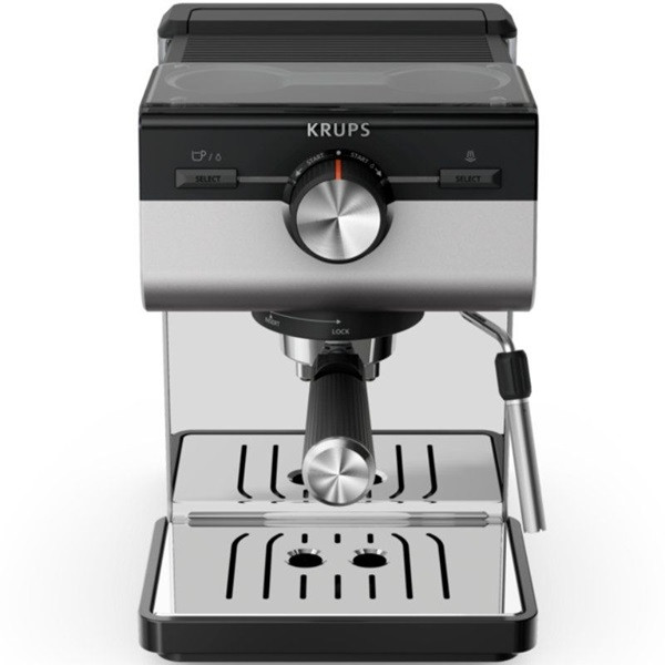 Cafetera Expreso KRUPS Authentic+ XP384E10 plata D