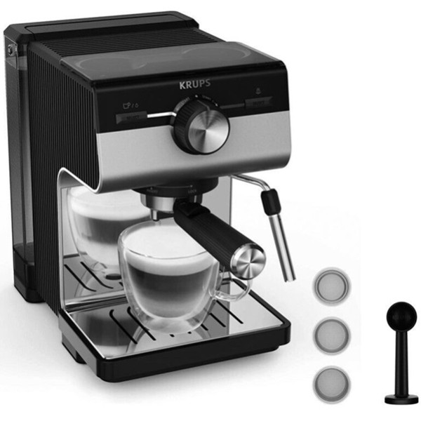 Cafetera Expreso KRUPS Authentic+ XP384E10 plata M 4