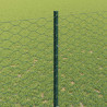 Reja con postes Verde 1.4 x 25 m Acero 4