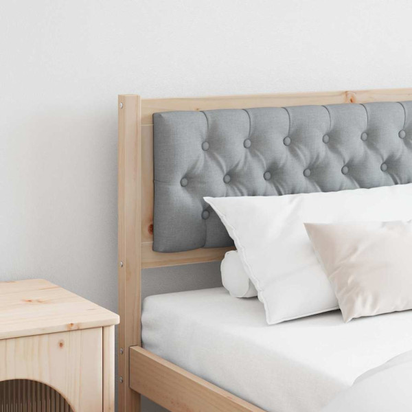 Cabecero Otro Marrón y gris claro 200 cm Madera maciza de pino D