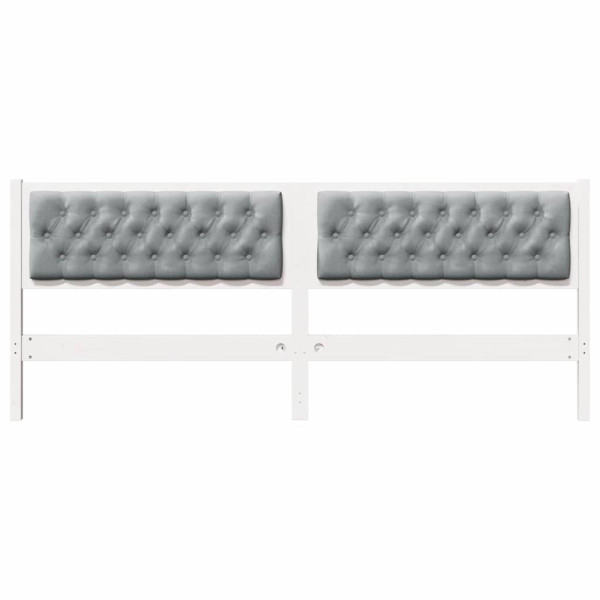 Cabecero Otro y gris claro 200 cm Madera maciza de pino M 4