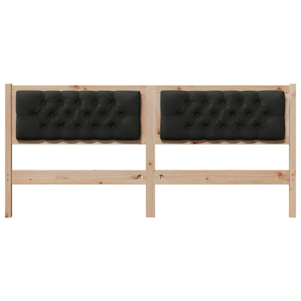 Cabecero Otro Marrón y negro 180 cm Madera maciza de pino M 4