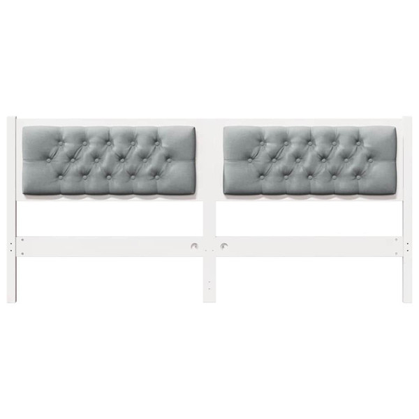 Cabecero Otro y gris claro 180 cm Madera maciza de pino M 4