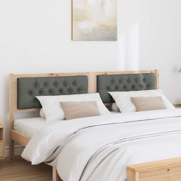 Cabecero Otro Negro y gris oscuro 160 cm Madera maciza de pino M 3