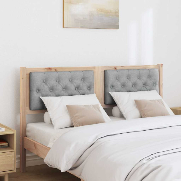 Cabecero Otro Marrón y gris claro 150 cm Madera maciza de pino M 3