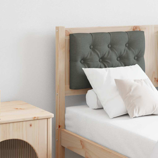 Cabecero Otro Negro y gris oscuro 135 cm Madera maciza de pino D