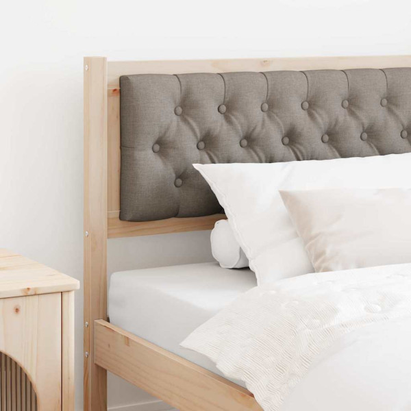 Cabecero Otro Marrón y taupe 100 cm Madera maciza de pino D