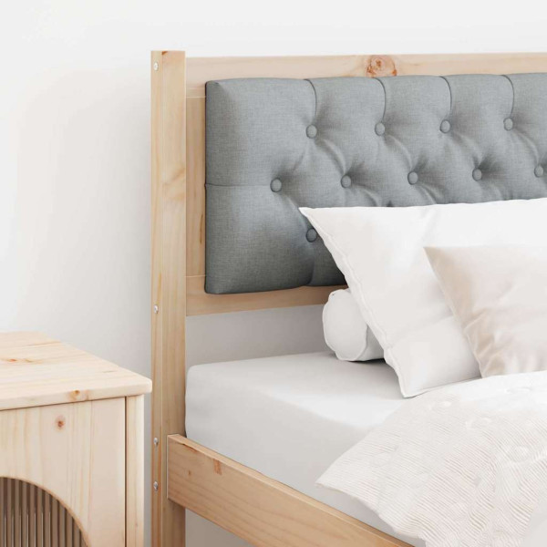 Cabecero Otro Marrón y gris claro 90 cm Madera maciza de pino D