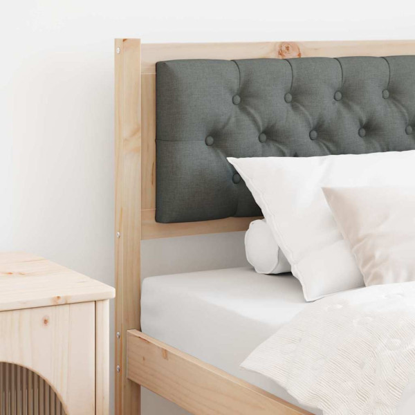 Cabecero Otro Negro y gris oscuro 90 cm Madera maciza de pino D