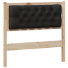 Cabecero Otro Marrón y negro 90 cm Madera maciza de pino 2