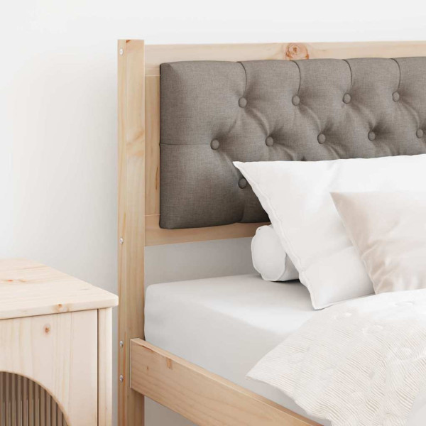 Cabecero Otro Marrón y taupe 90 cm Madera maciza de pino D