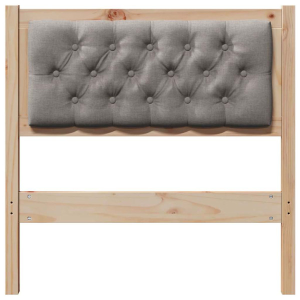 Cabecero Otro Marrón y taupe 80 cm Madera maciza de pino M 4