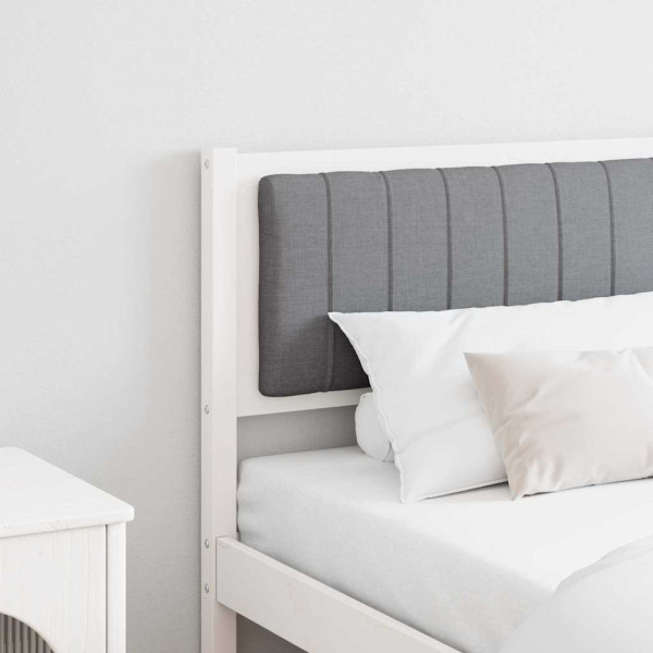 Cabecero tapizado 180 cm Madera de Pino Sólido y Tela D