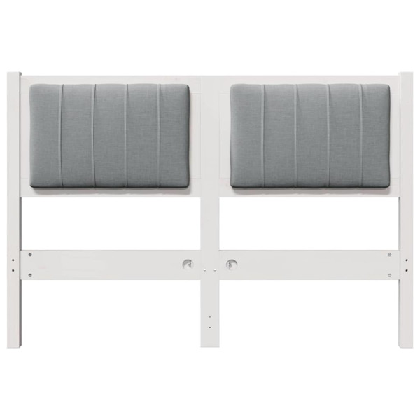 Cabecero tapizado 120 cm Madera de Pino Sólido y Tela M 4