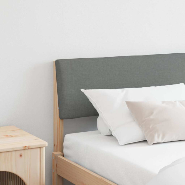 Cabecero tapizado Gris oscuro 200 cm Madera de pino macizo D