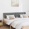 Cabecero tapizado Gris oscuro 180 cm Madera de pino macizo 3