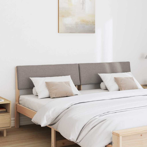Cabecero tapizado Taupé 180 cm Madera de pino macizo M 3