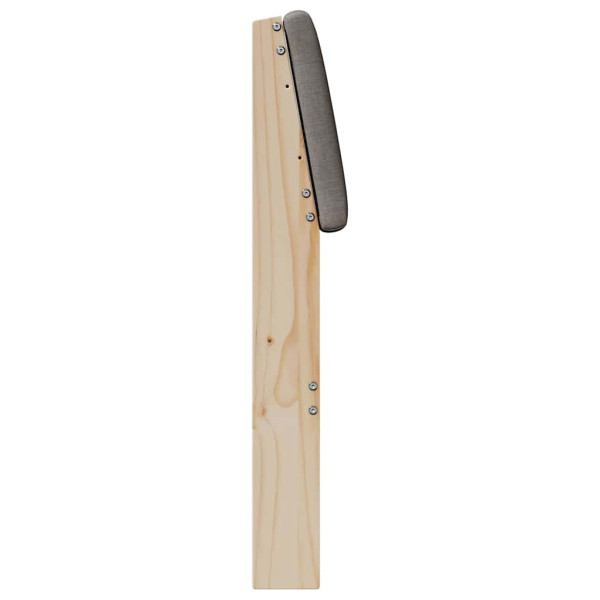 Cabecero tapizado Taupé 160 cm Madera de pino macizo M 5