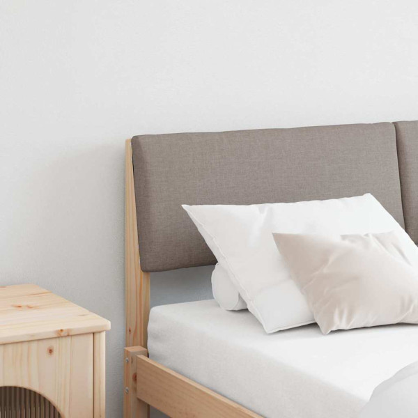 Cabecero tapizado Taupé 150 cm Madera de pino macizo D