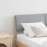 Cabecero tapizado Gris Claro 135 cm Madera de pino macizo 1