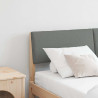 Cabecero tapizado Gris oscuro 135 cm Madera de pino macizo 1