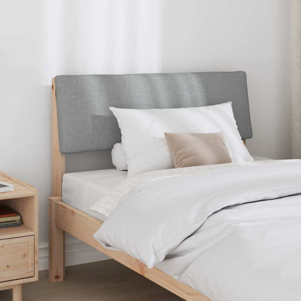 Cabecero tapizado Gris Claro 100 cm Madera de pino macizo M 3