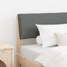 Cabecero tapizado Gris oscuro 100 cm Madera de pino macizo 1