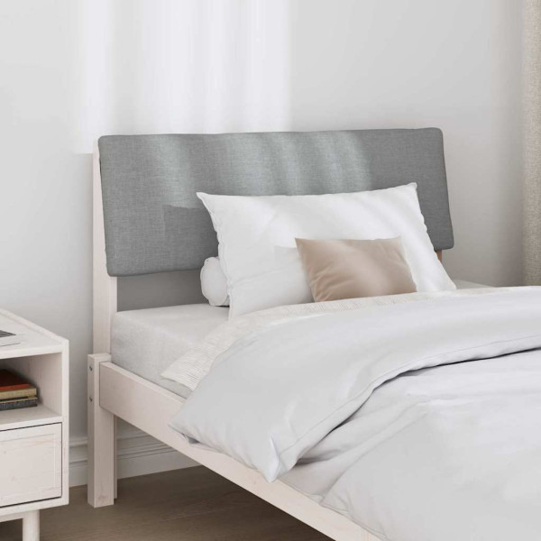 Cabecero tapizado Gris Claro 100 cm Madera de pino macizo M 3