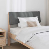 Cabecero tapizado Gris oscuro 90 cm Madera de pino macizo 3