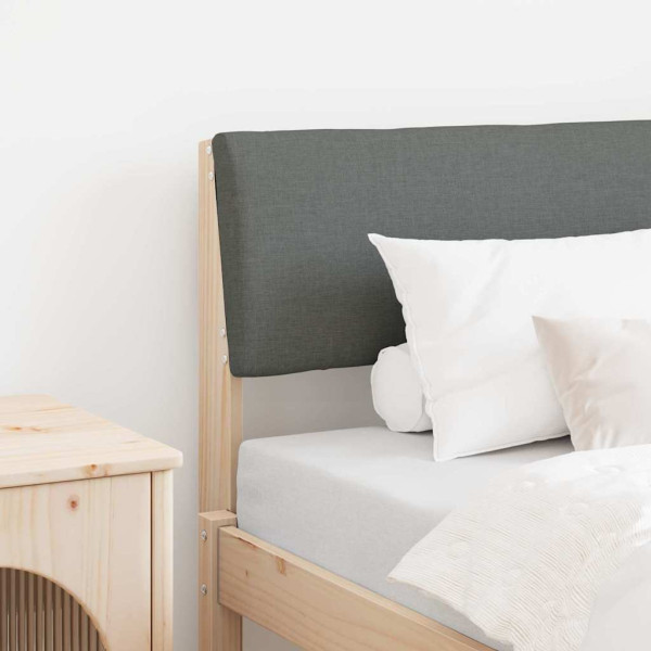 Cabecero tapizado Gris oscuro 80 cm Madera de pino macizo D