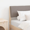 Cabecero tapizado Taupé 80 cm Madera de pino macizo 1