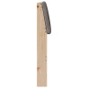 Cabecero tapizado Taupé 80 cm Madera de pino macizo 5