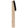 Cabecero tapizado Negro 75 cm Madera de pino macizo 5