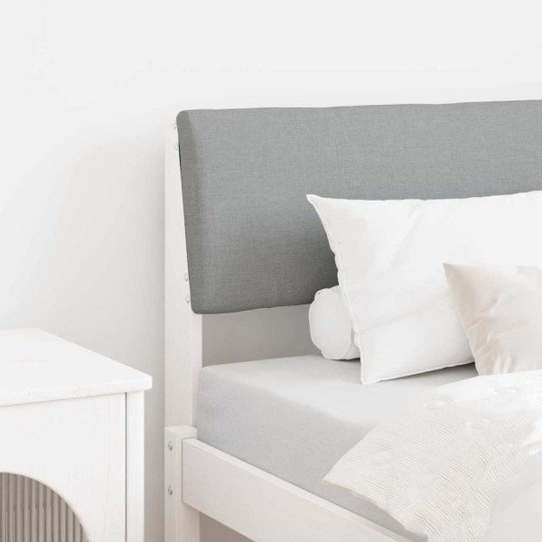 Cabecero tapizado Gris Claro 75 cm Madera de pino macizo D