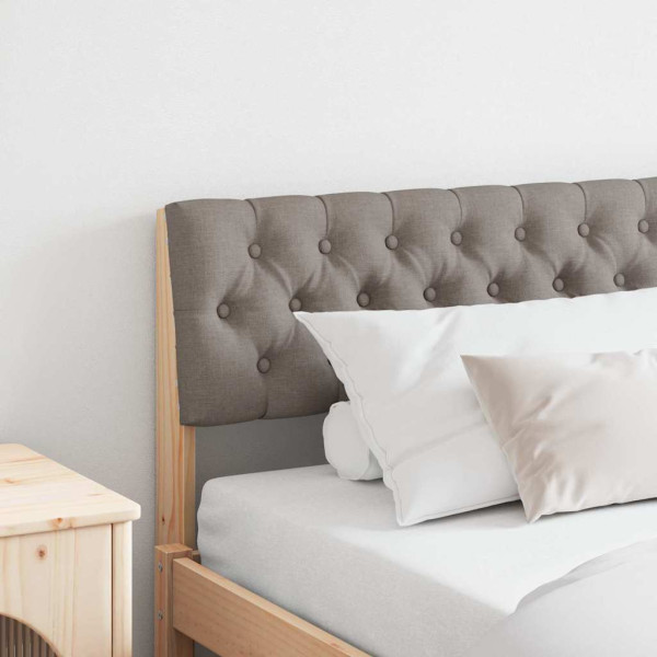 Cabecero tapizado Taupé 180 cm Madera de pino macizo D