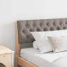 Cabecero tapizado Taupé 180 cm Madera de pino macizo 1