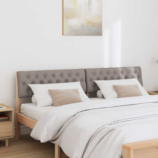 Cabecero tapizado Taupé 180 cm Madera de pino macizo M 3