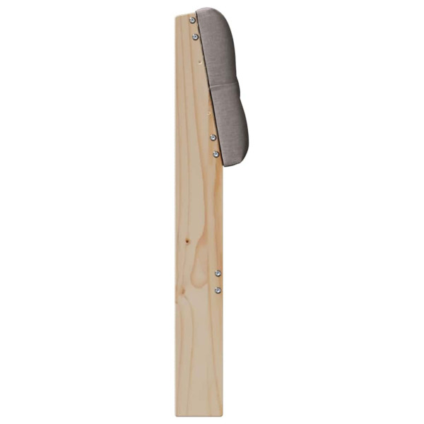 Cabecero tapizado Taupé 160 cm Madera de pino macizo M 5