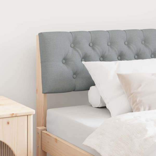 Cabecero tapizado Gris Claro 100 cm Madera de pino macizo D