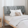 Cabecero tapizado Gris Claro 100 cm Madera de pino macizo 3