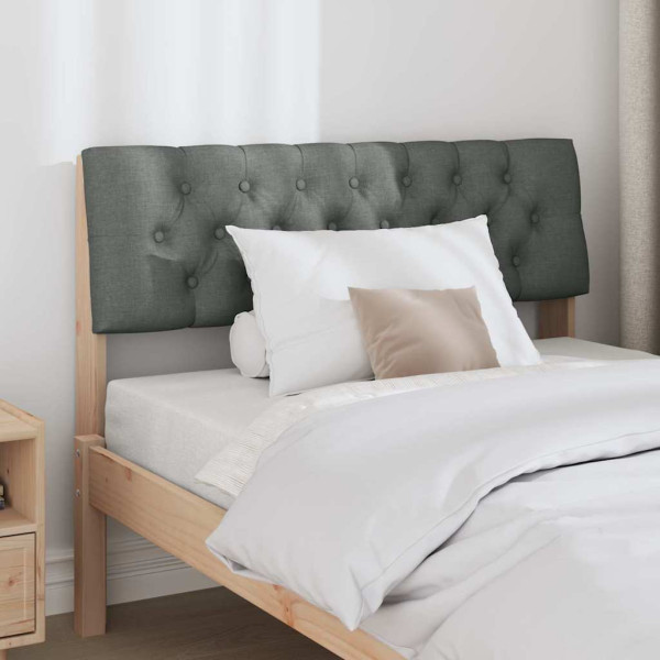 Cabecero tapizado Gris oscuro 100 cm Madera de pino macizo M 3